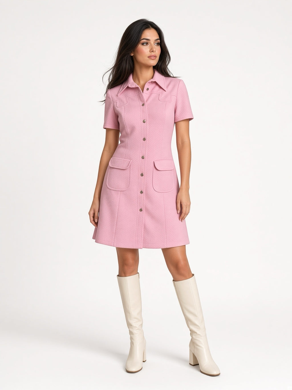 C.E.E. Couture Paris Pink Mini Dress