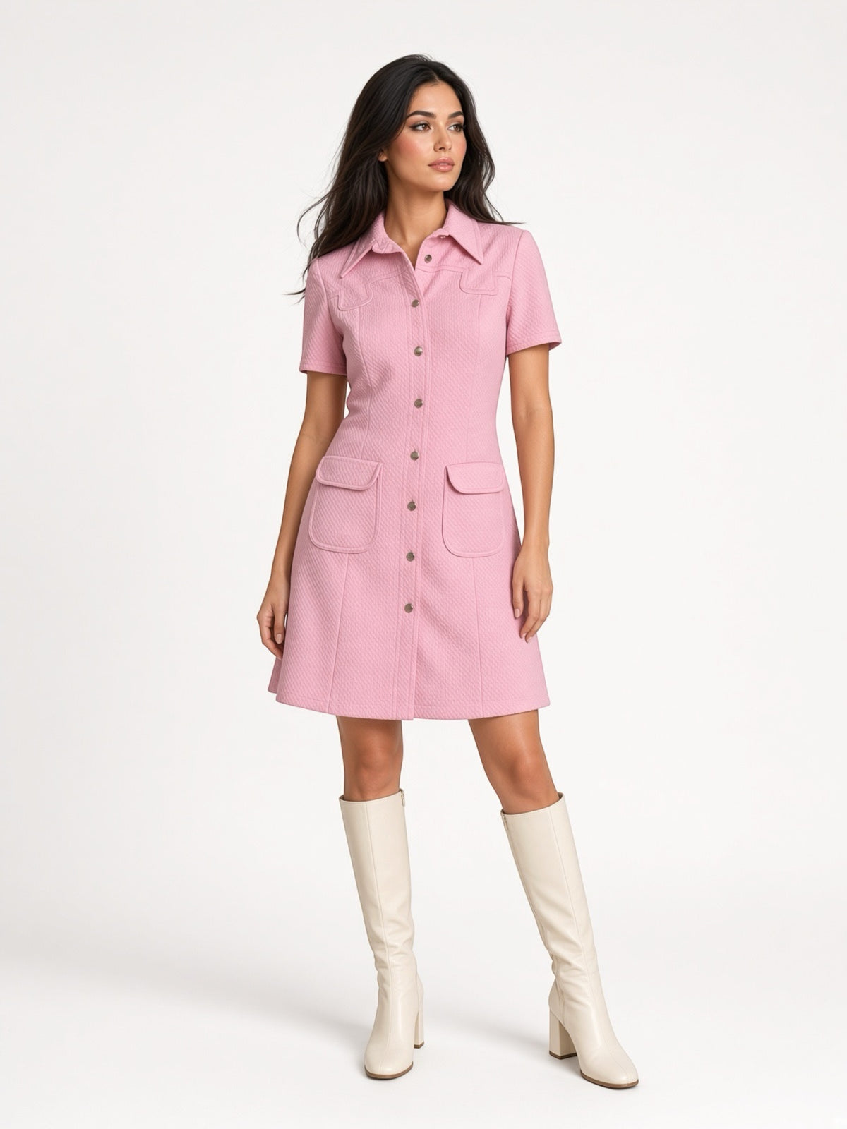 C.E.E. Couture Paris Pink Mini Dress