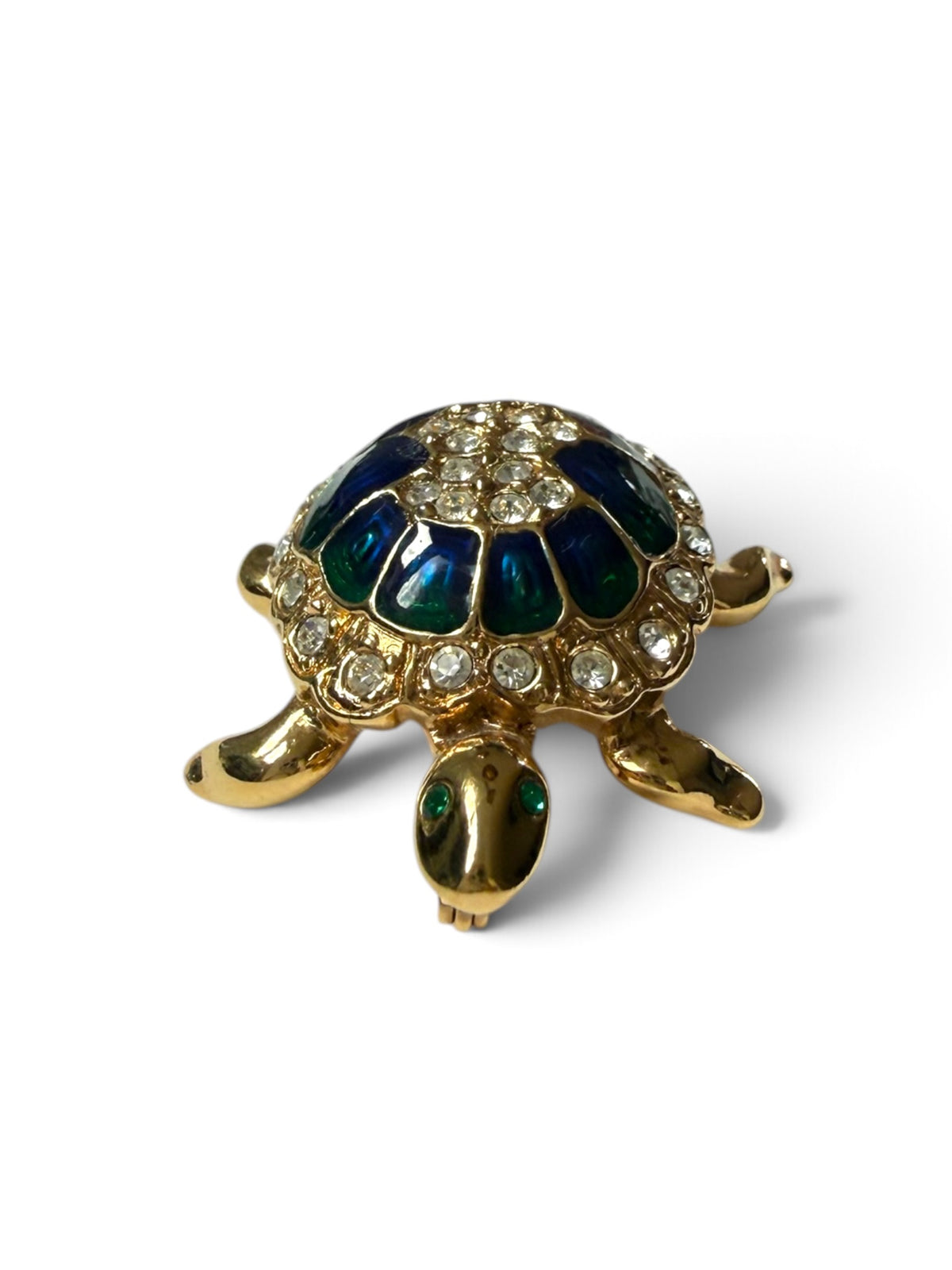 Vintage Attwood & Sawyer Turtle Brooch, Signed A&S, circa 1980s