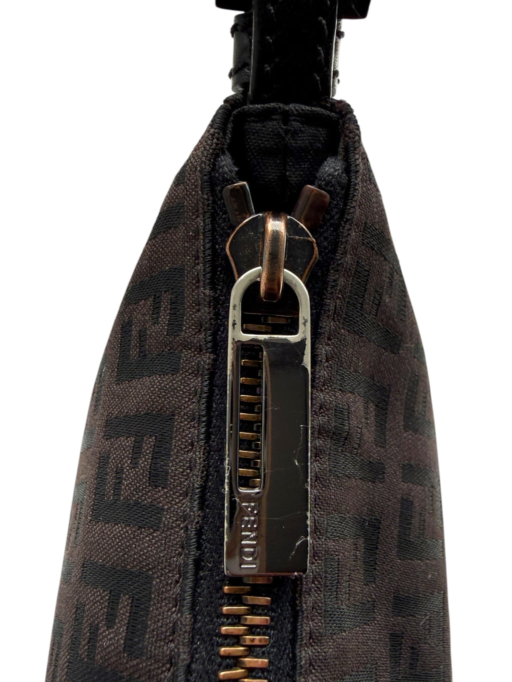 Fendi Dark Chocolate Brown FF Monogram Canvas Crossbody Bag – Made in Italy