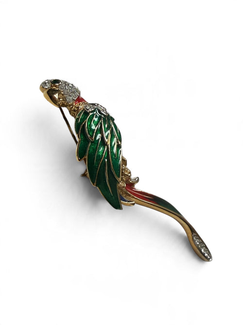 Attwood & Sawyer Vintage 22ct Gold Plated Swan Brooch with Swarovski Crystals (Copy)