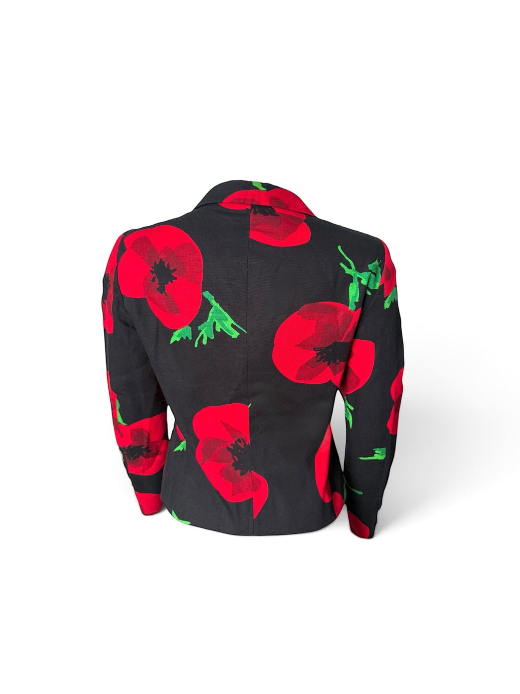 Moschino Cheap & Chic Poppy Print Cotton Blazer, UK 8 EU 36