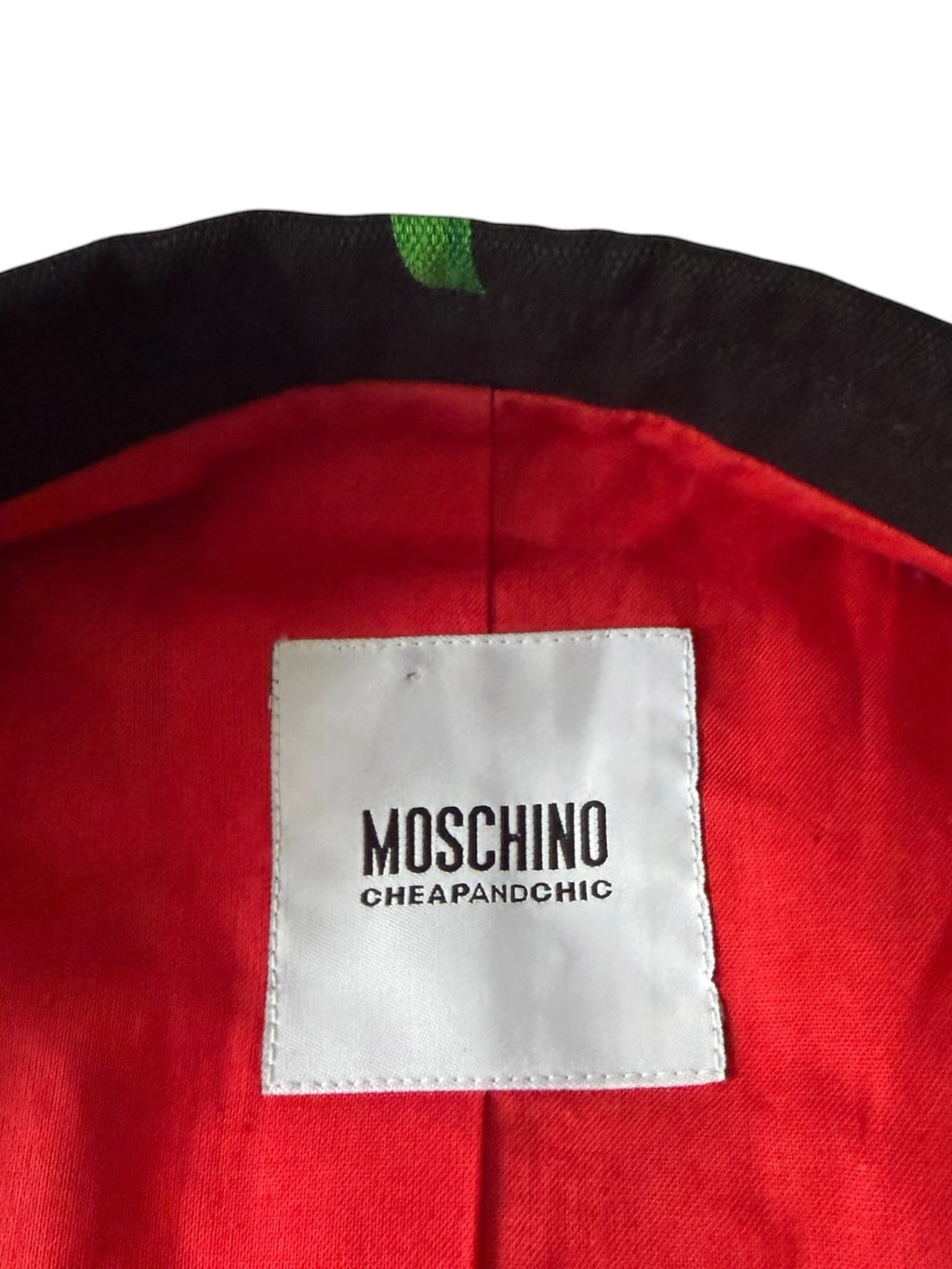 Moschino Cheap & Chic Poppy Print Cotton Blazer, UK 8 EU 36