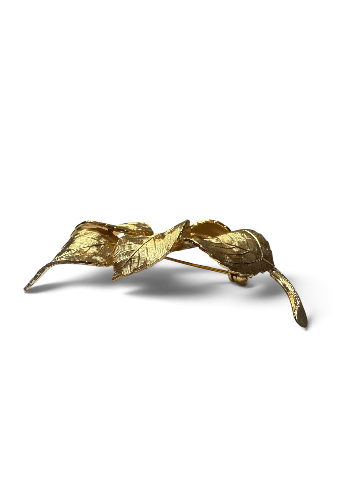 Vintage 1961 Grossé Germany Gold-Plated Leaf Branch Brooch – Henkel & Grossé