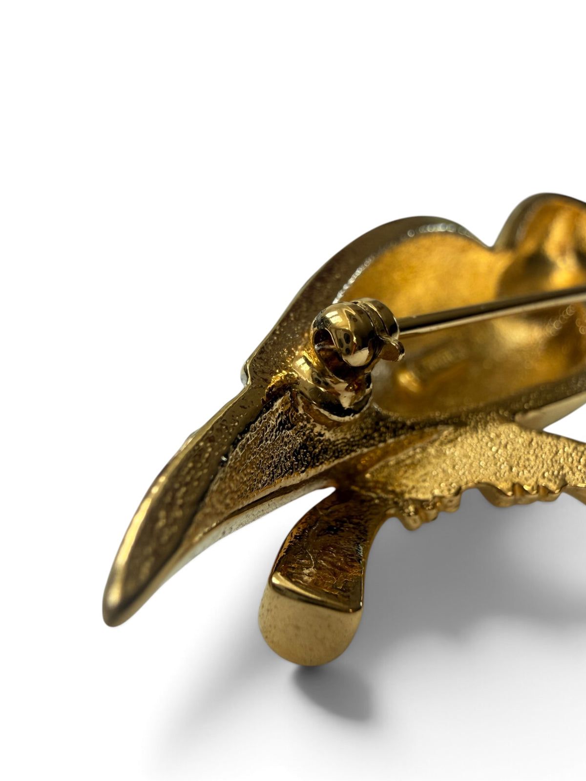 Vintage 1980s D’Orlan Signed 22ct Triple Gold-Plated Enamel & Swarovski Crystal Toucan Bird Brooch