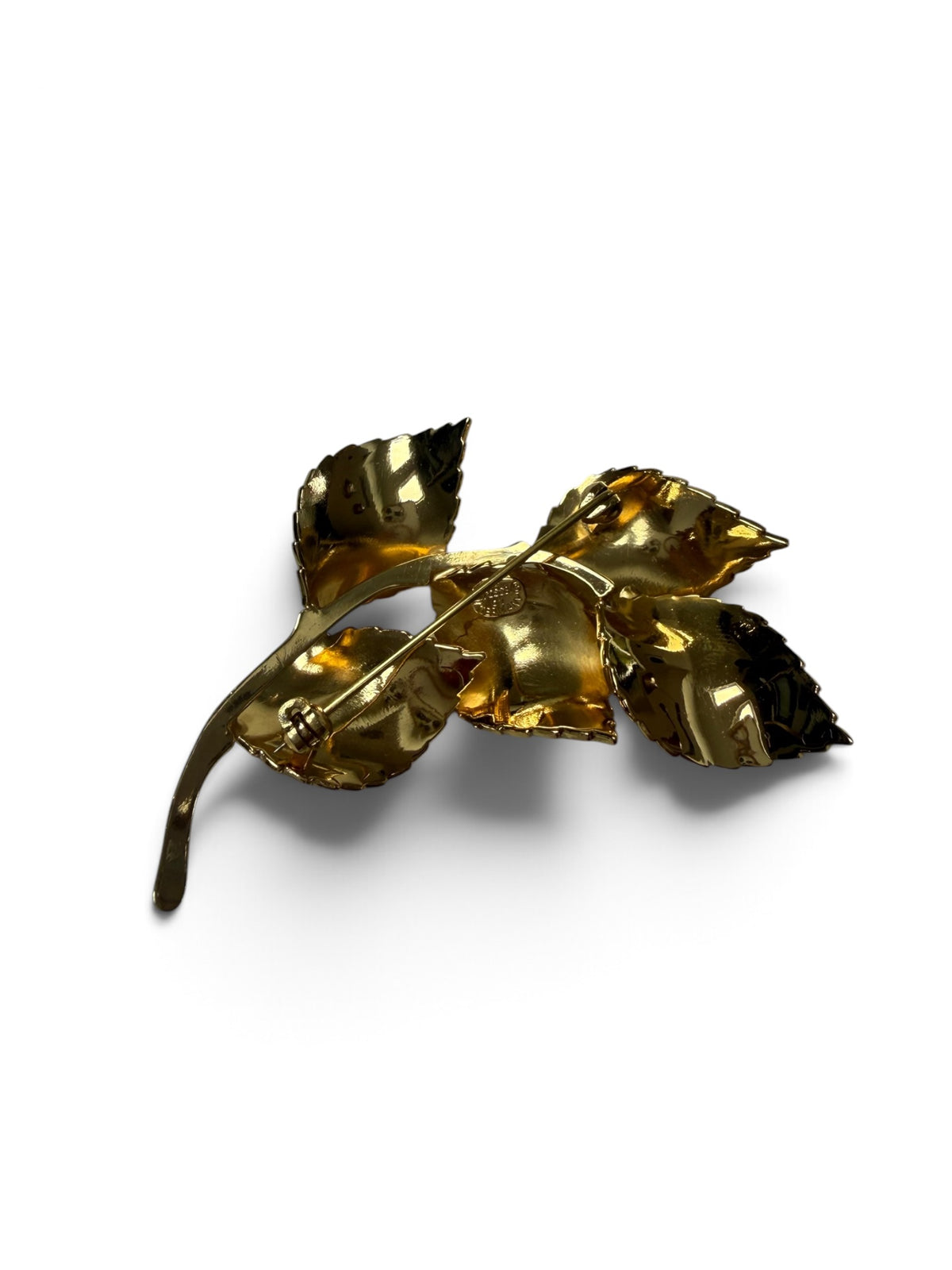Vintage 1961 Grossé Germany Gold-Plated Leaf Branch Brooch – Henkel & Grossé