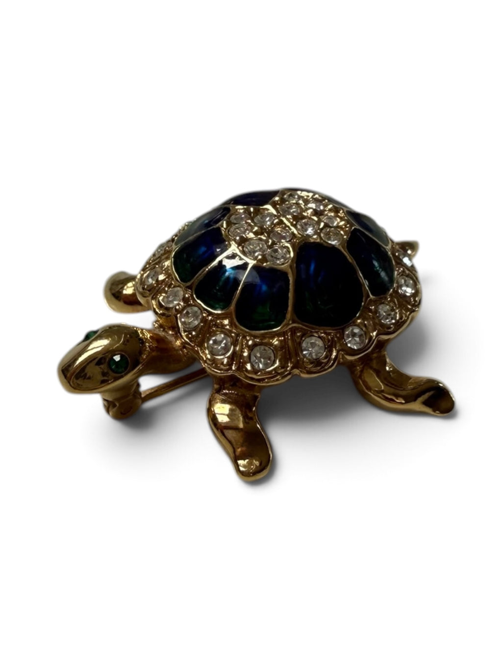 Vintage Attwood & Sawyer Turtle Brooch, Signed A&S, circa 1980s