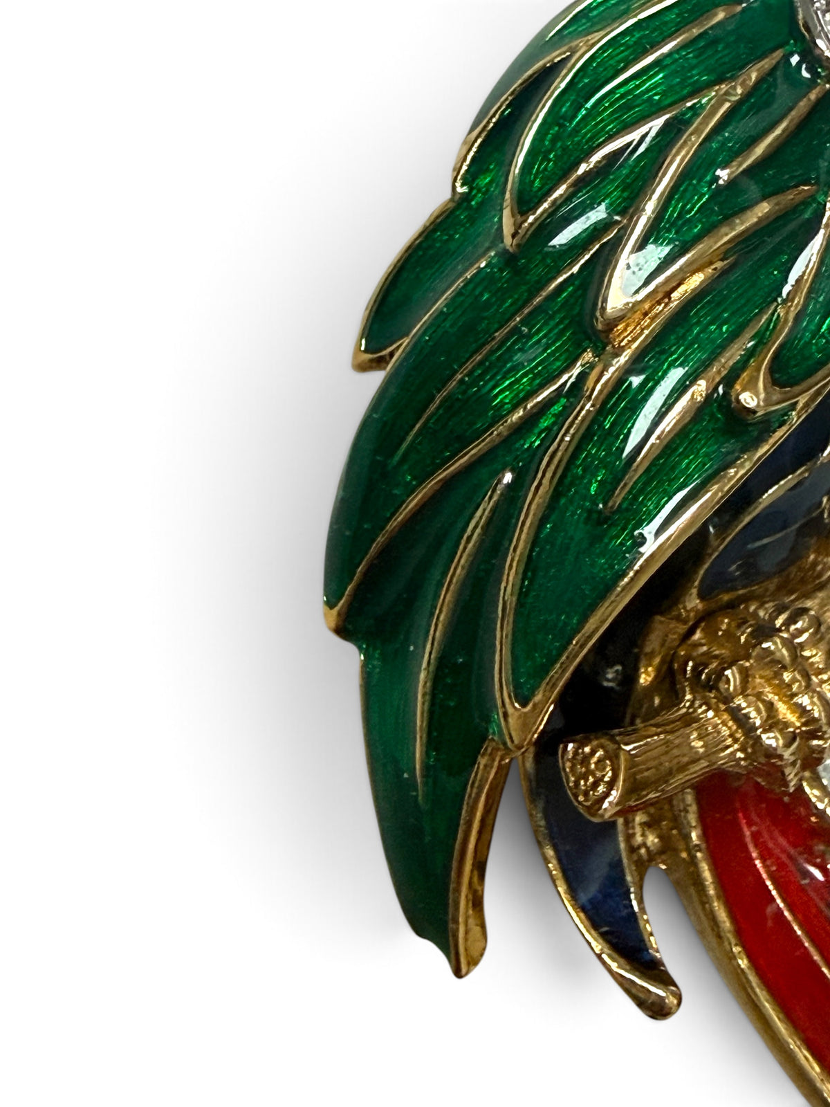 Attwood & Sawyer Vintage 22ct Gold Plated Swan Brooch with Swarovski Crystals (Copy)