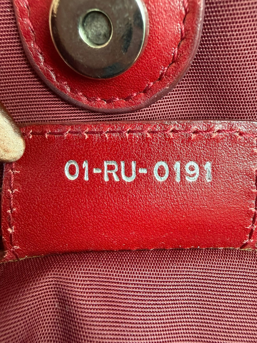 Christian Dior Panarea Medium/Large Red Cannage Quilted Tote – Authentic 2011, Silver Hardware & Charm, Made in Italy