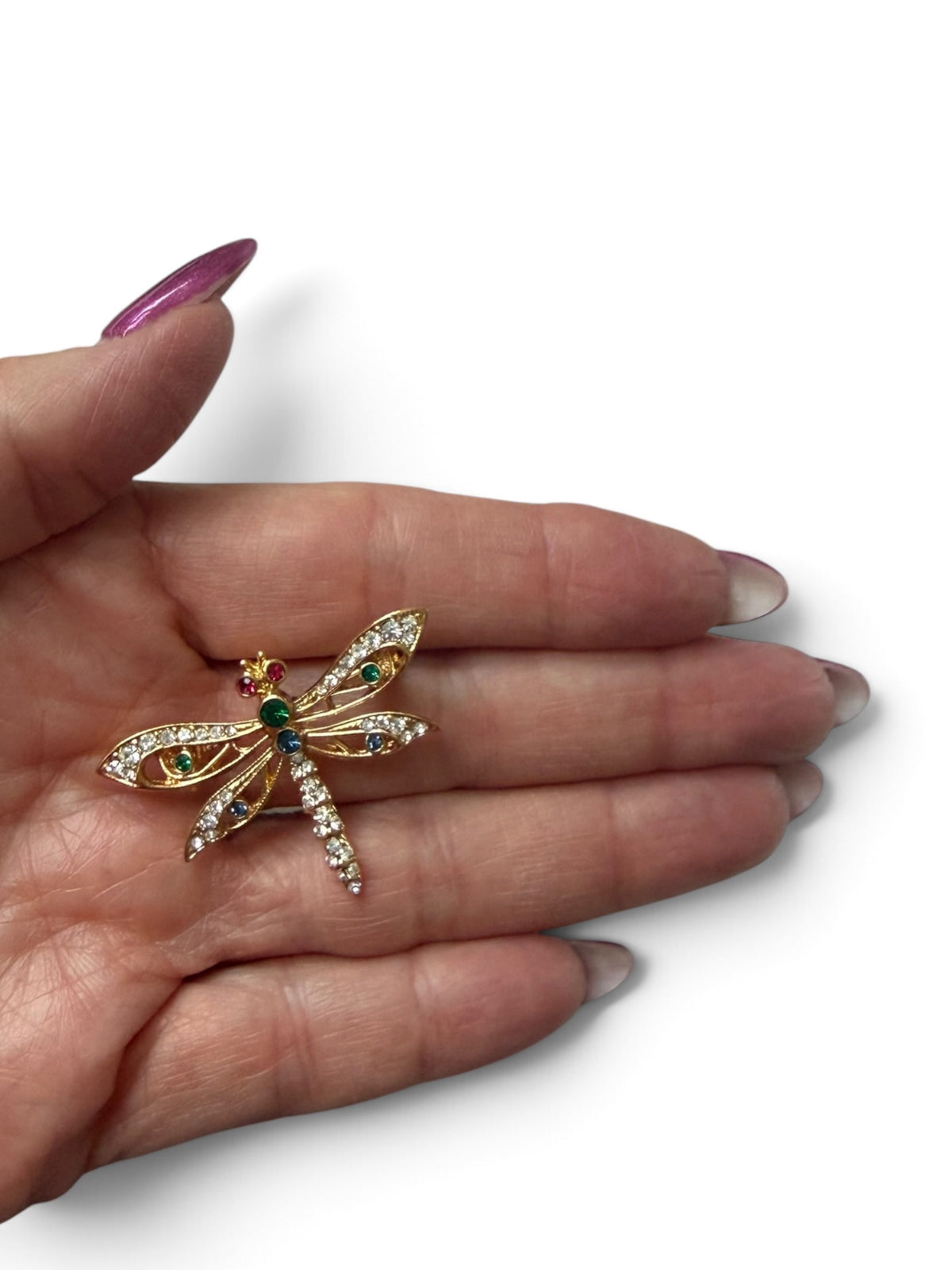 Vintage Attwood & Sawyer Dragonfly Brooch | Signed A&S, Original Box