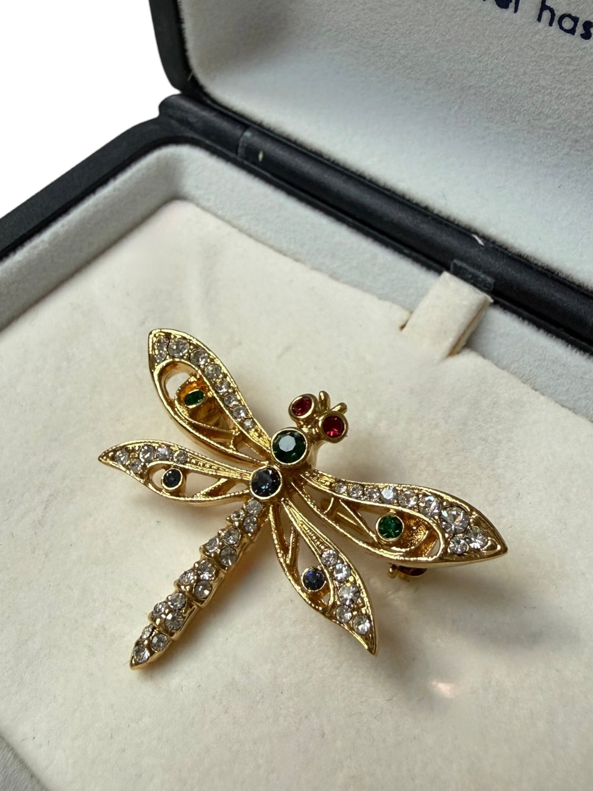 Vintage Attwood & Sawyer Dragonfly Brooch | Signed A&S, Original Box