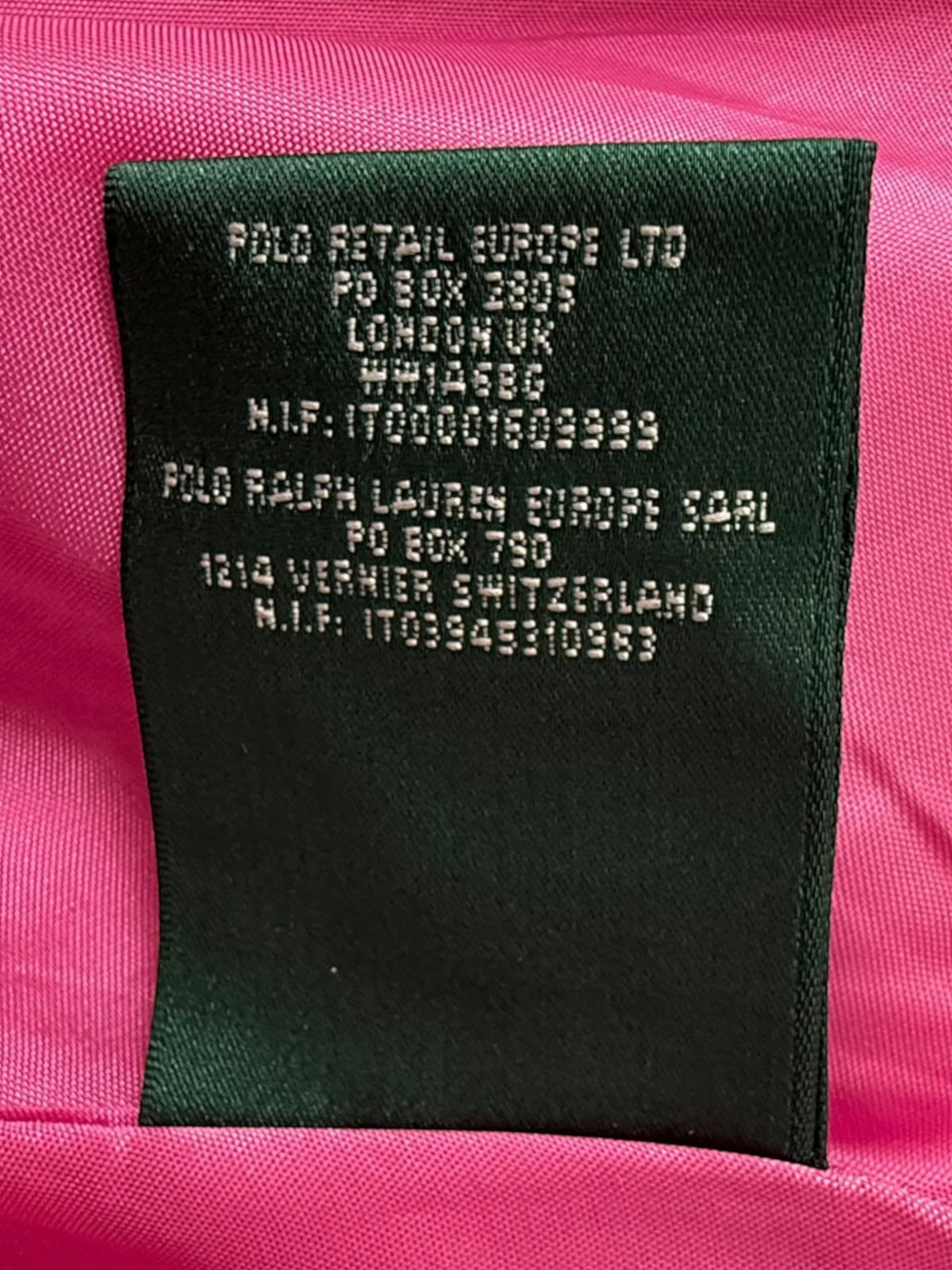 Lauren by Ralph Lauren Women’s Hot Pink Double-Breasted Trench Coat with Belt, Size M