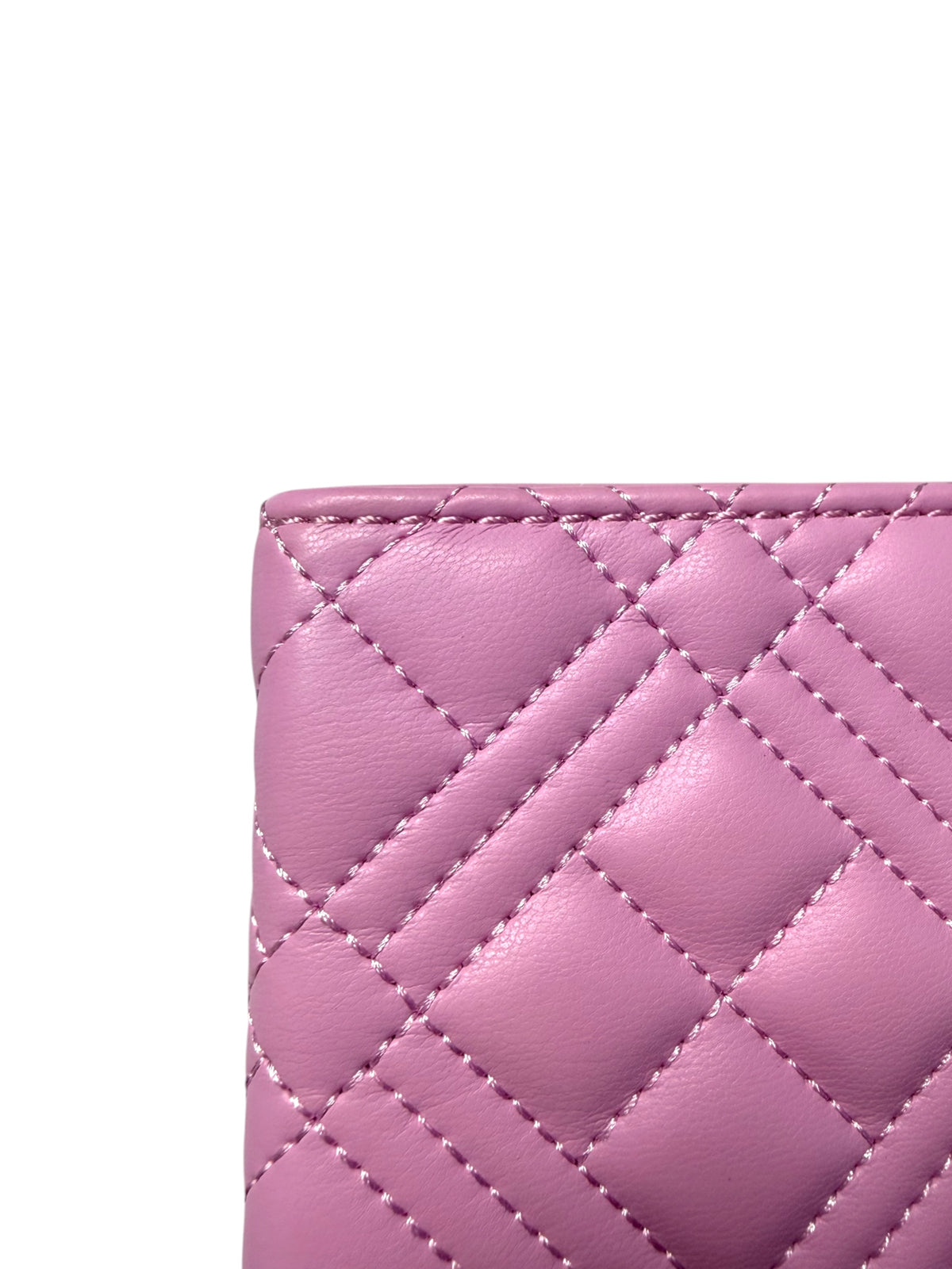Love Moschino Pink Quilted Crossbody Bag with Gold Chain