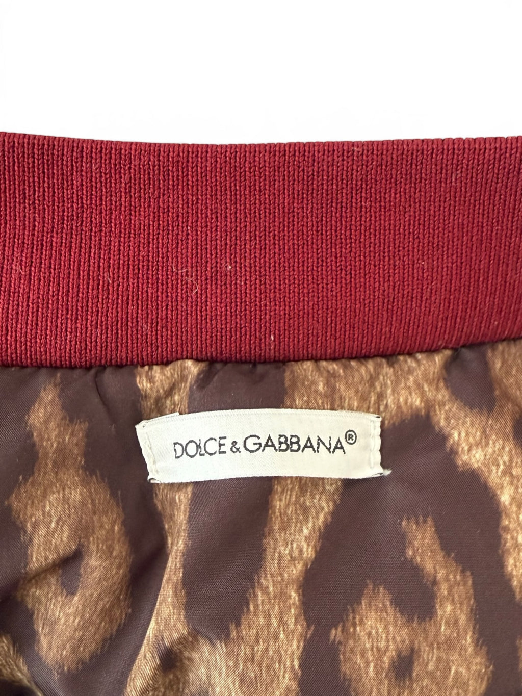 Dolce & Gabbana Red Velvet Bomber Jacket: Floral Embroidery, Leopard Lining (Made in Italy)