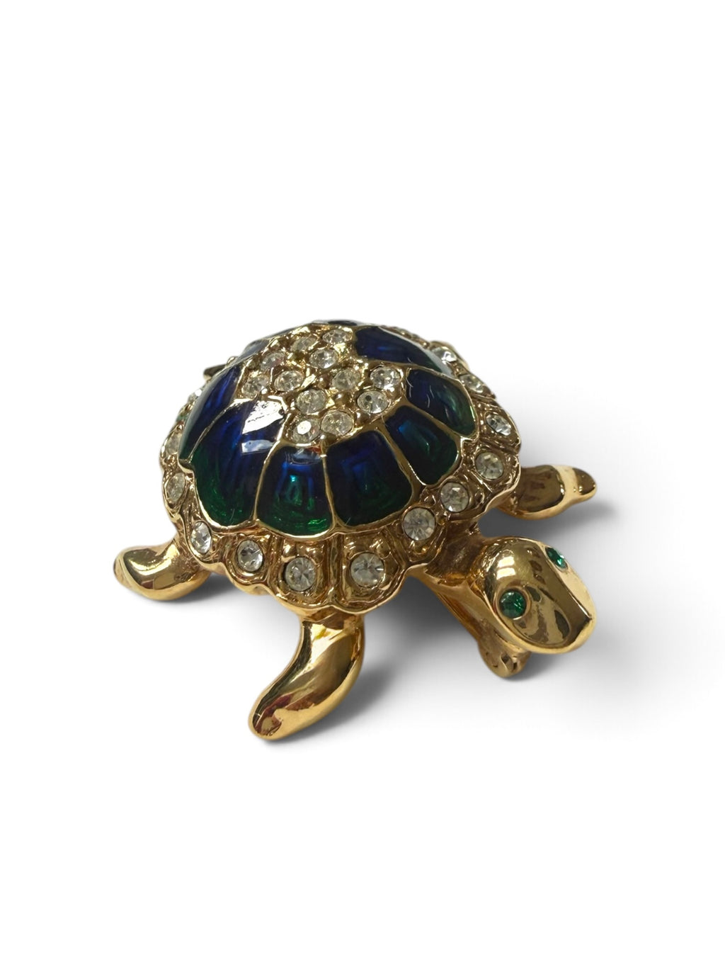 Vintage Attwood & Sawyer Turtle Brooch, Signed A&S, circa 1980s