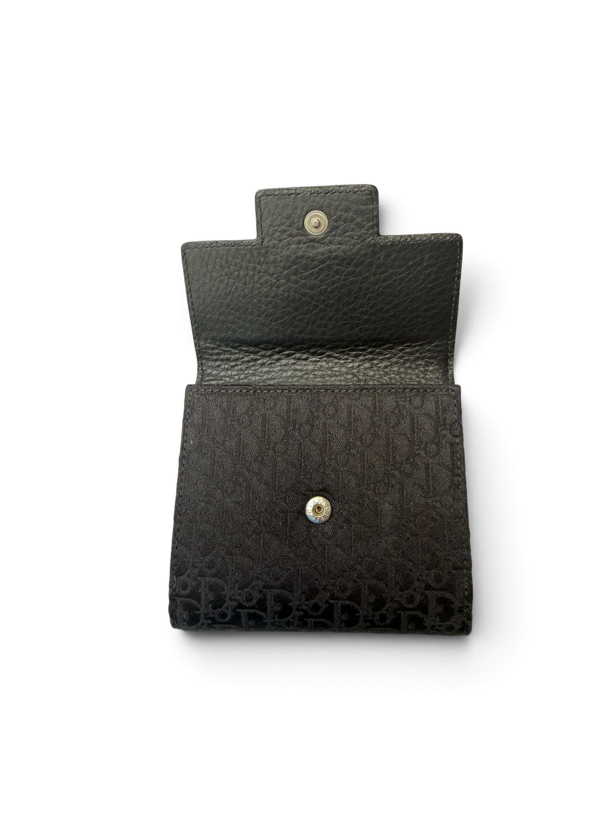 Christian Dior Street Chic Messenger Bag – Black Oblique Canvas & Leather, 2006, with Matching Wallet