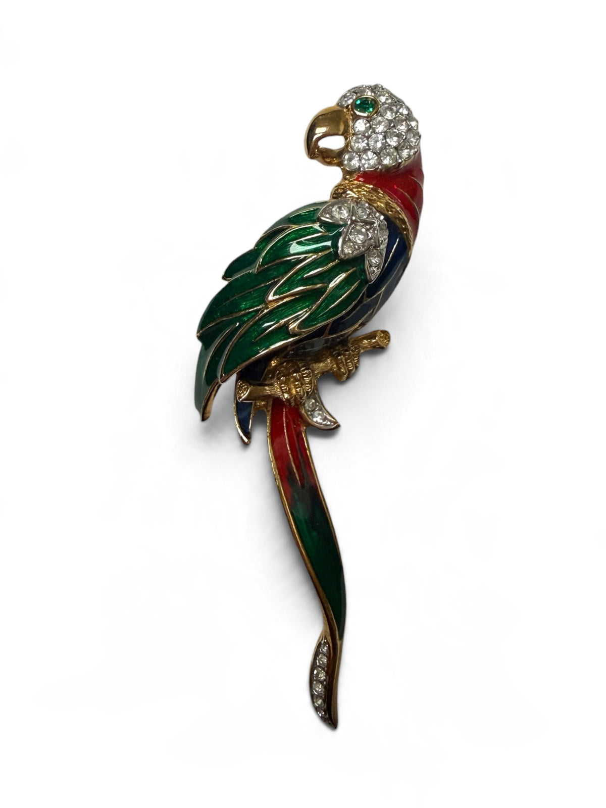 Attwood & Sawyer Vintage 22ct Gold Plated Swan Brooch with Swarovski Crystals (Copy)