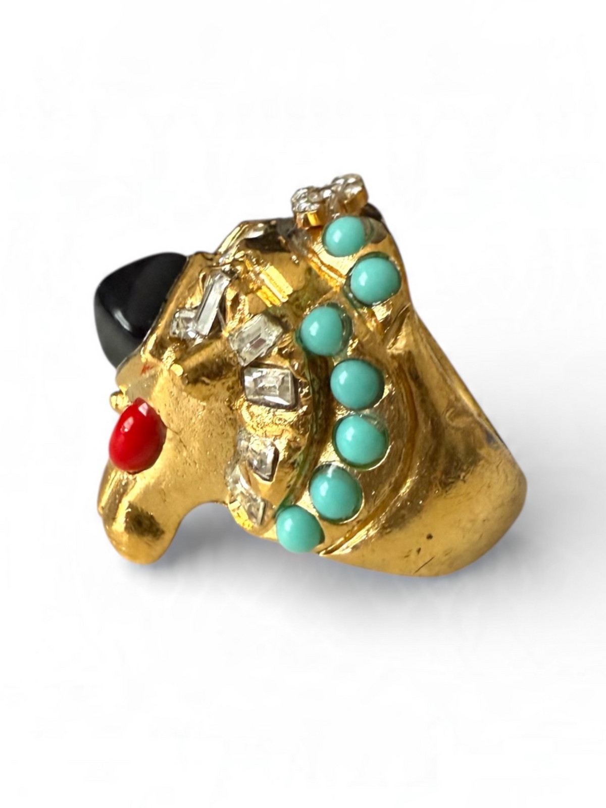 Chanel Lion Head Cocktail Ring