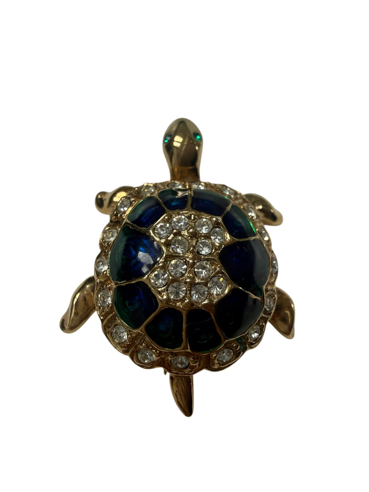 Vintage Attwood & Sawyer Turtle Brooch, Signed A&S, circa 1980s
