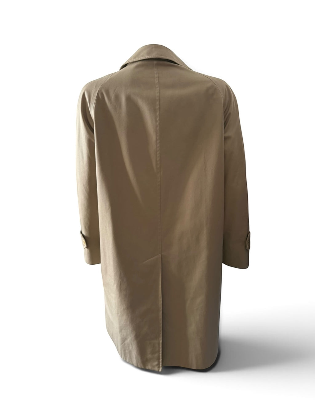 Vintage 1980s Burberrys Made in England Tan Double-Breasted Trench Jacket