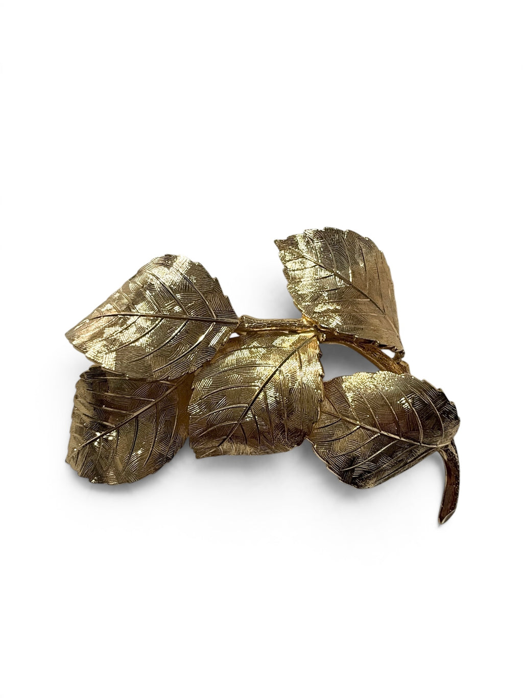 Vintage 1961 Grossé Germany Gold-Plated Leaf Branch Brooch – Henkel & Grossé