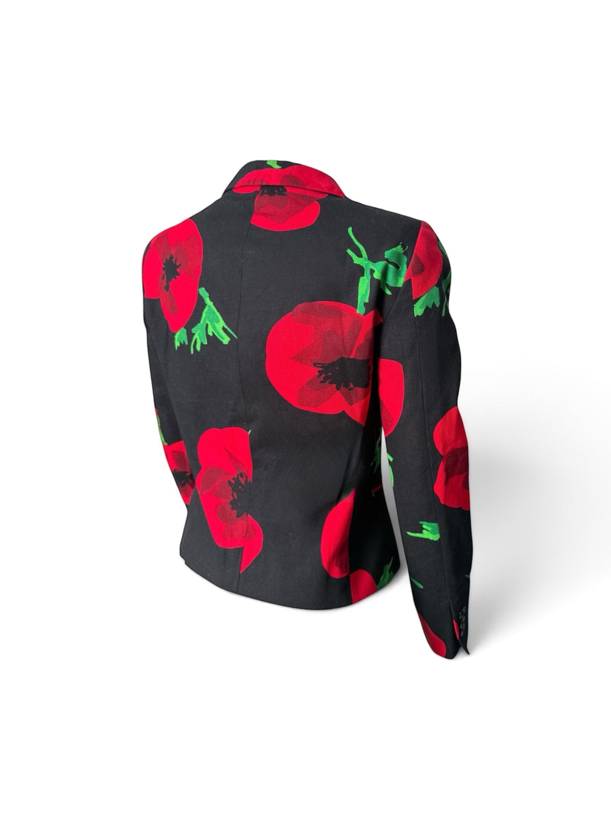 Moschino Cheap & Chic Poppy Print Cotton Blazer, UK 8 EU 36