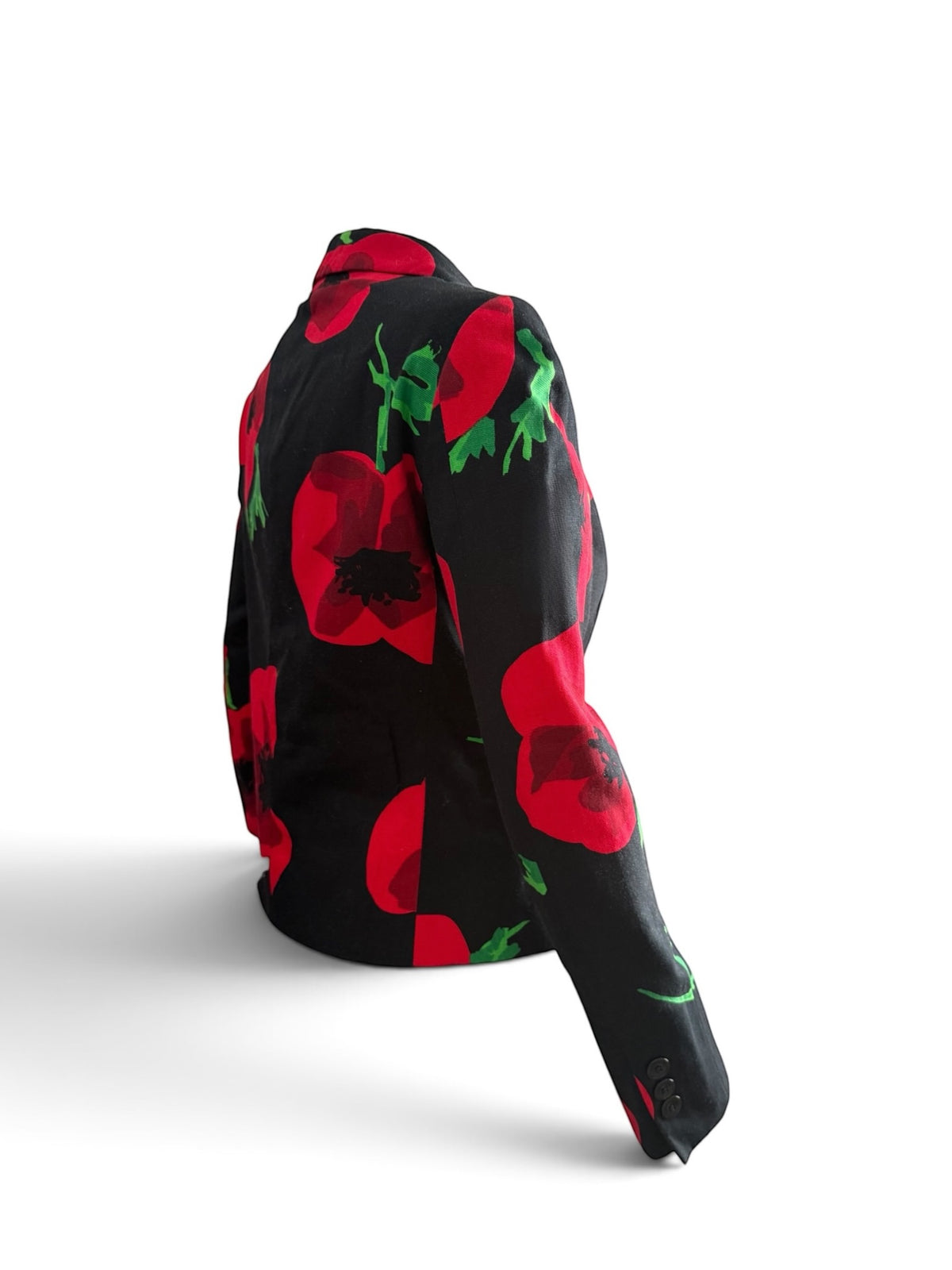 Moschino Cheap & Chic Poppy Print Cotton Blazer, UK 8 EU 36