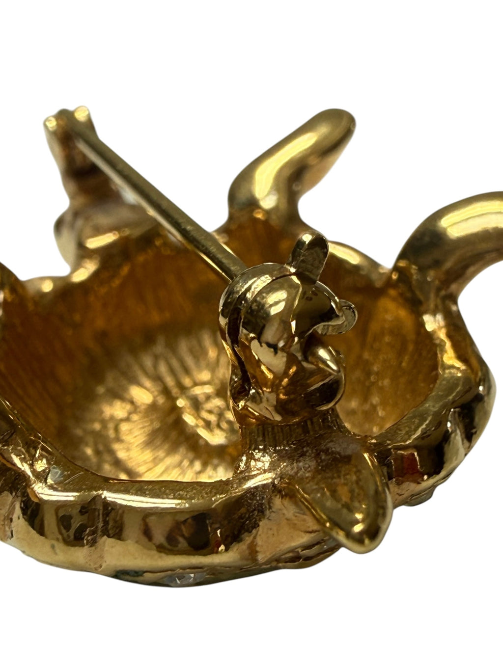 Vintage Attwood & Sawyer Turtle Brooch, Signed A&S, circa 1980s