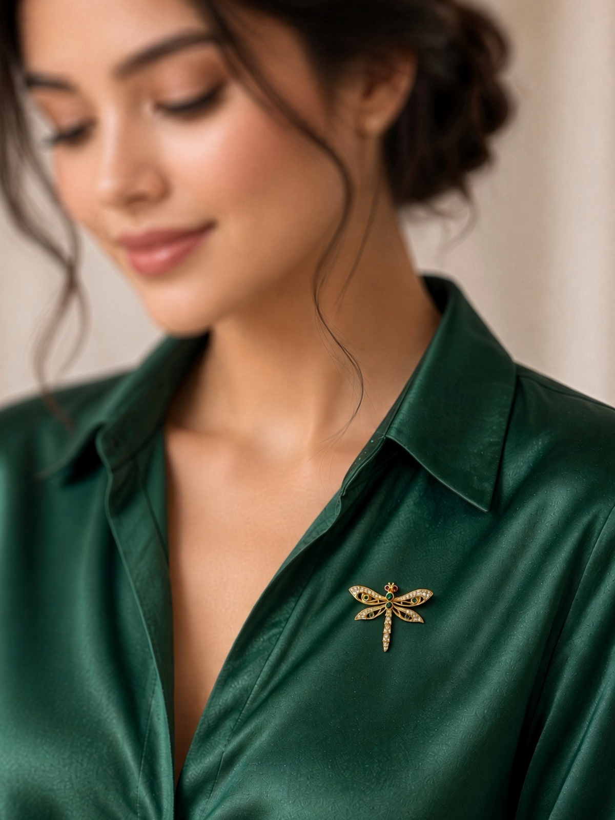 Vintage Attwood & Sawyer Dragonfly Brooch | Signed A&S, Original Box