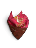 Christian Dior Pink Silk Scarf 55 x 55cm with Gold Jewellery Chain Motif – Made in Italy