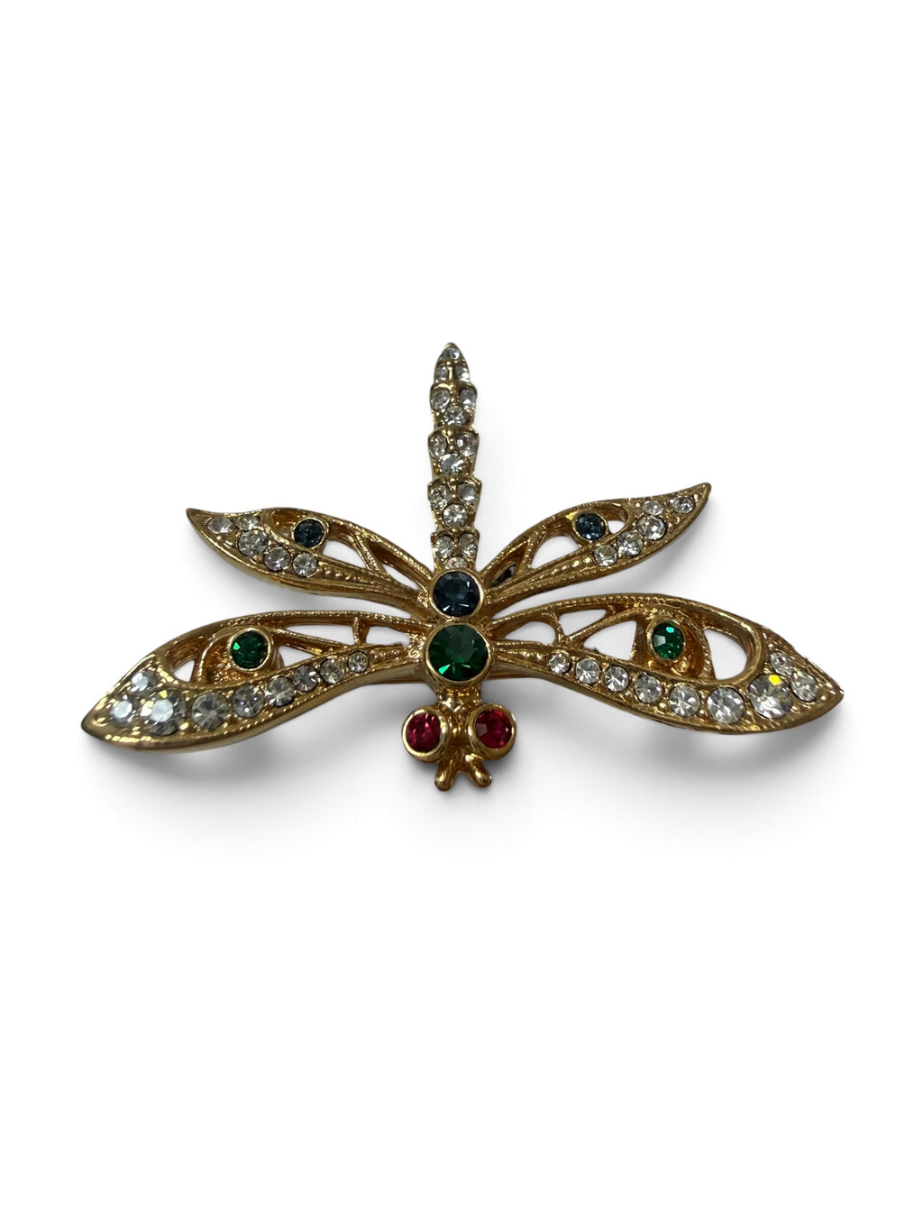 Vintage Attwood & Sawyer Dragonfly Brooch | Signed A&S, Original Box