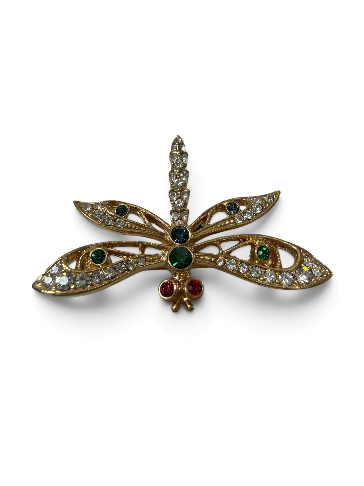 Vintage Attwood & Sawyer Dragonfly Brooch | Signed A&S, Original Box