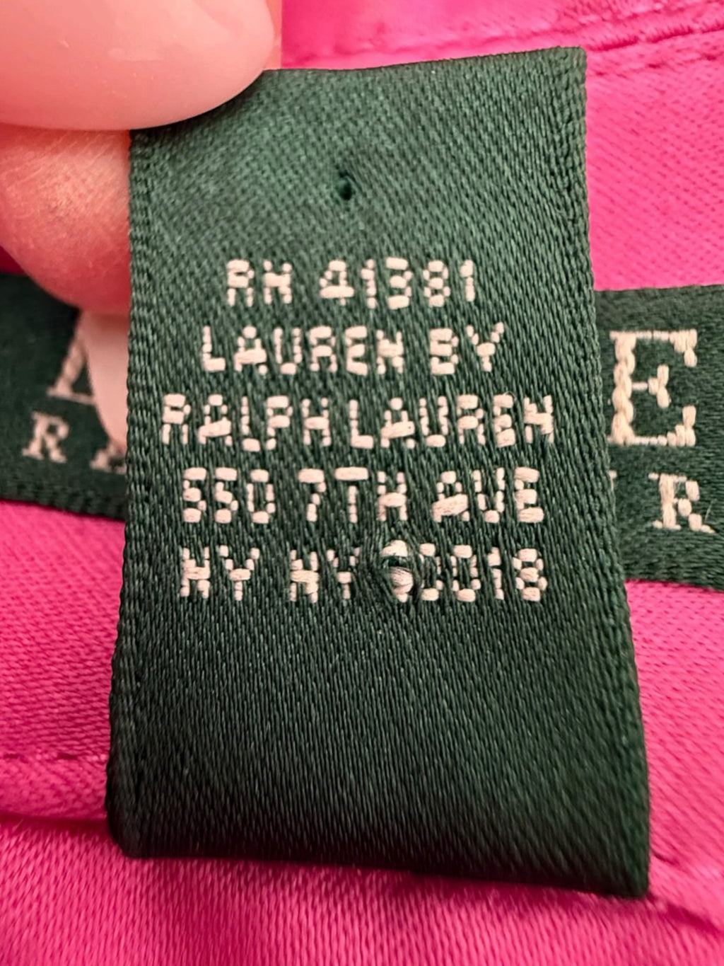 Lauren by Ralph Lauren Women’s Hot Pink Double-Breasted Trench Coat with Belt, Size M