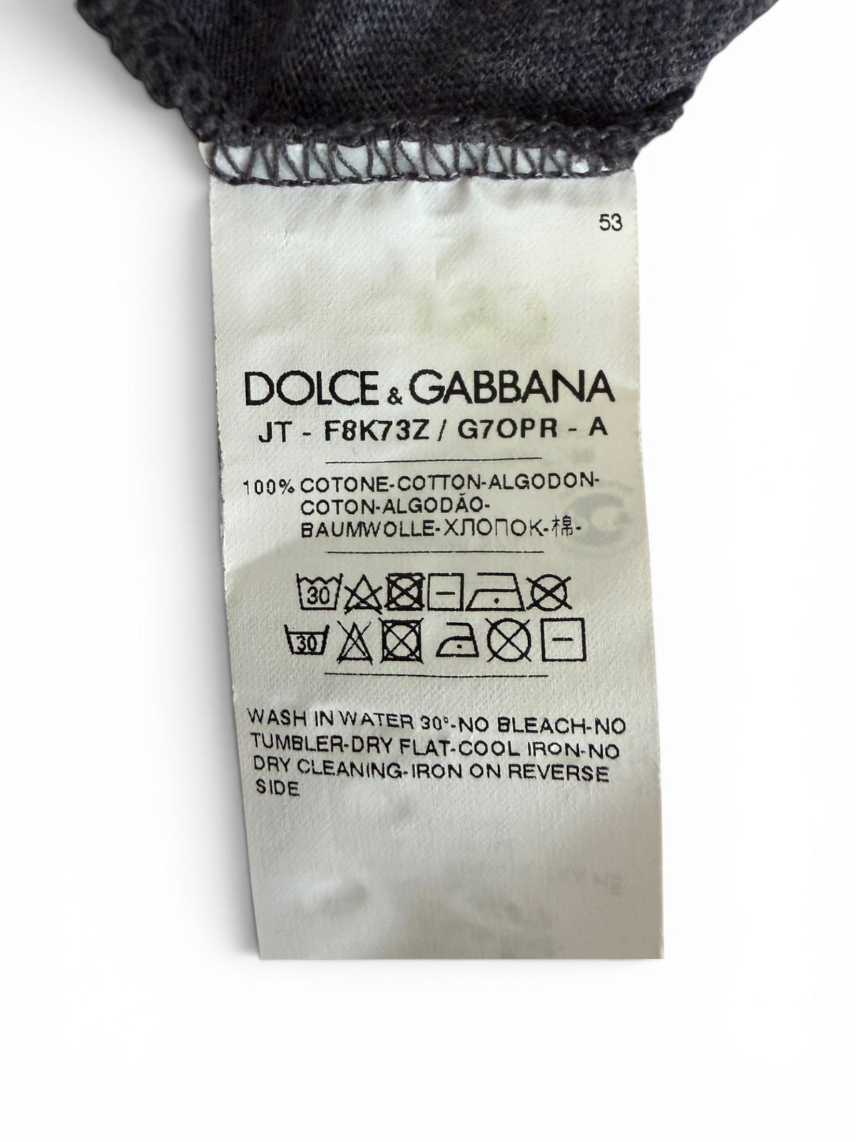 Dolce & Gabbana Cupid Heart Tank Top in Gray