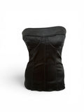 Vintage Dolce and Gabbana Black Satin Corset Top