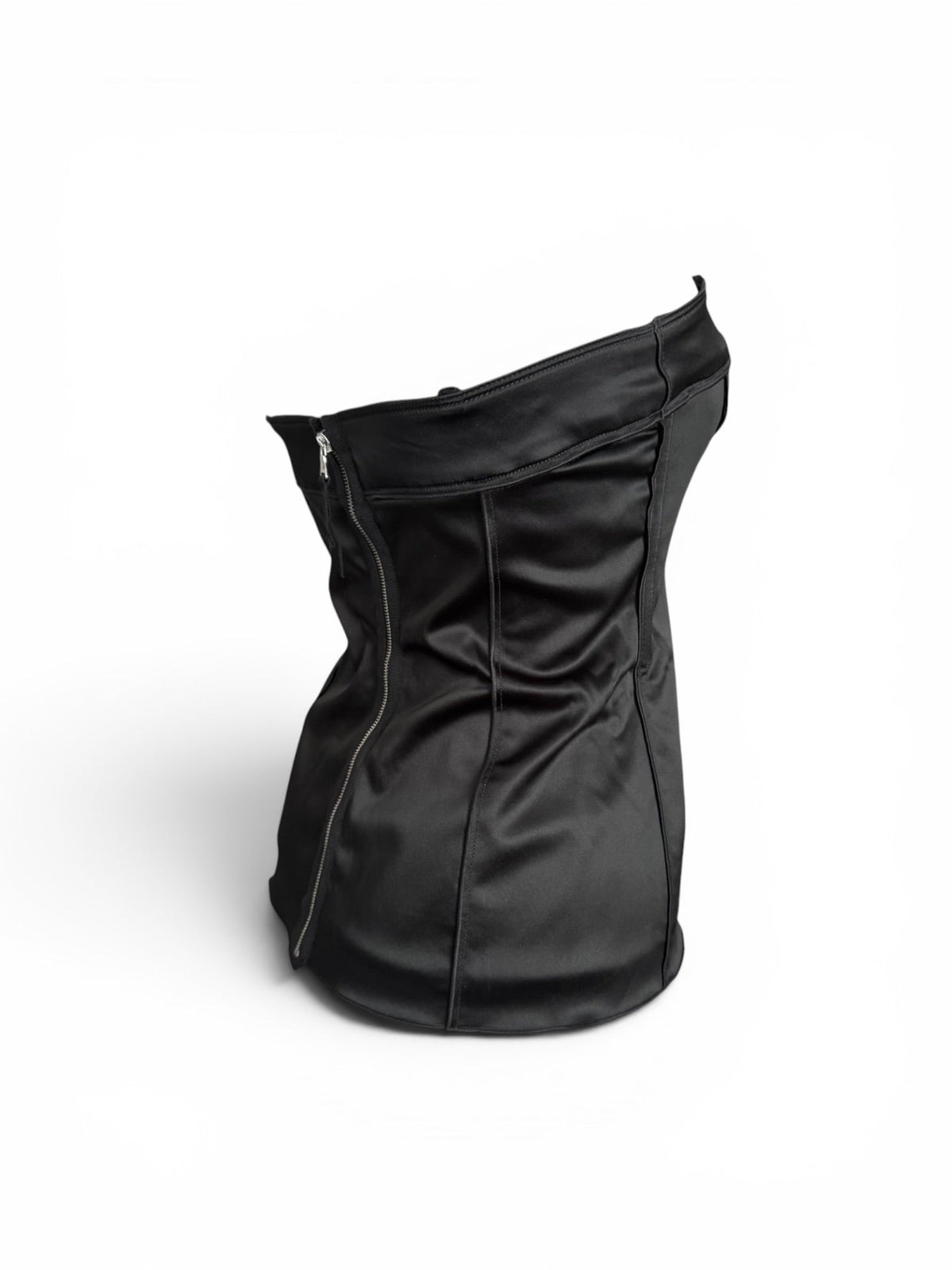 Vintage Dolce and Gabbana Black Satin Corset Top