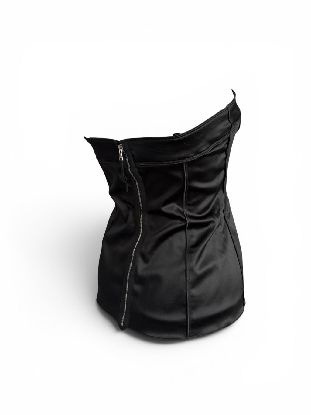 Vintage Dolce and Gabbana Black Satin Corset Top