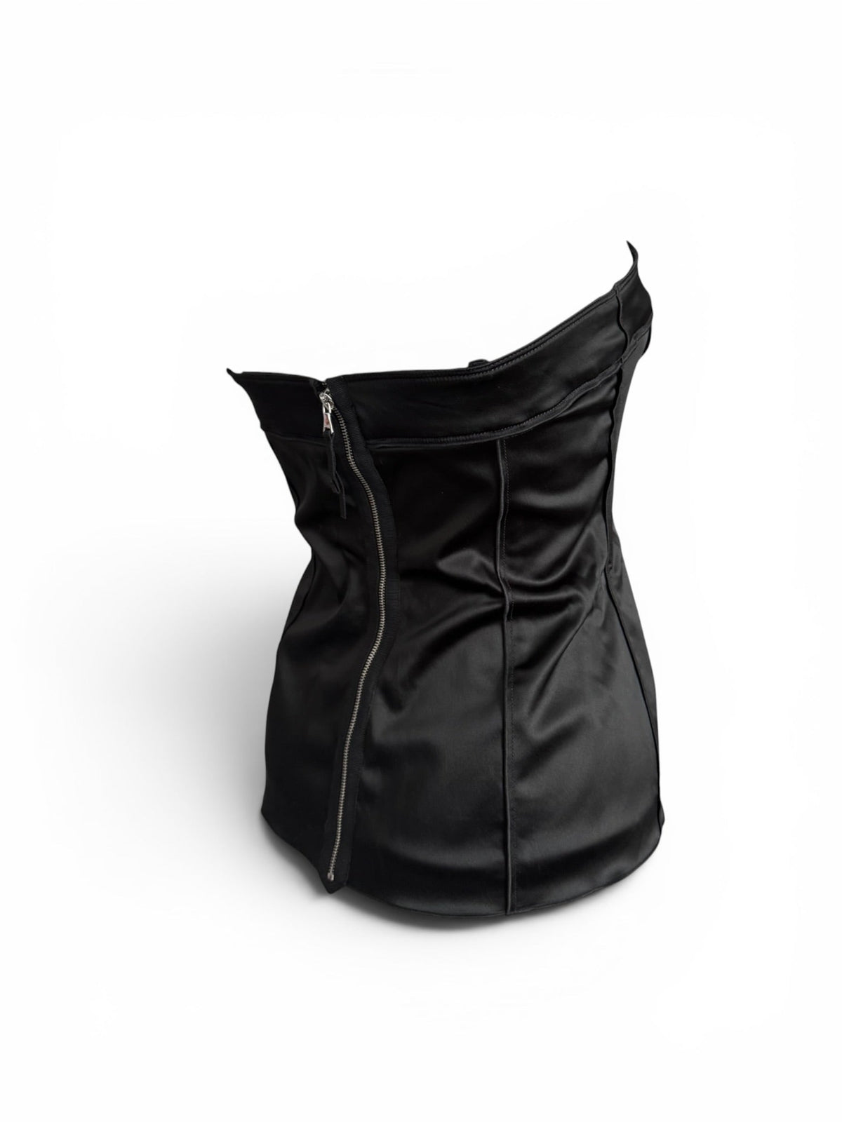 Vintage Dolce and Gabbana Black Satin Corset Top