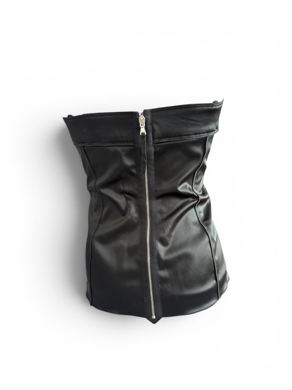 Vintage Dolce and Gabbana Black Satin Corset Top