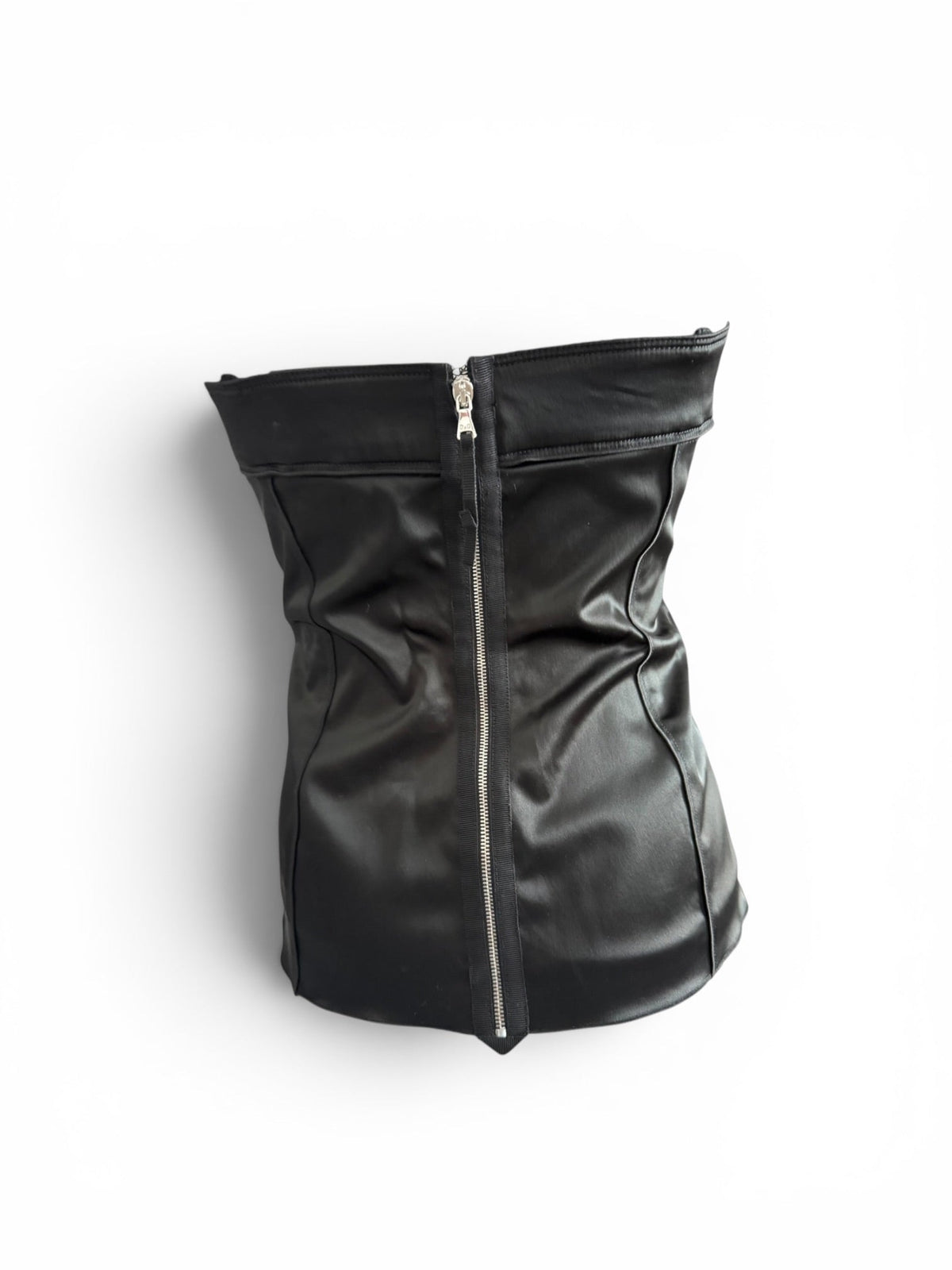 Vintage Dolce and Gabbana Black Satin Corset Top