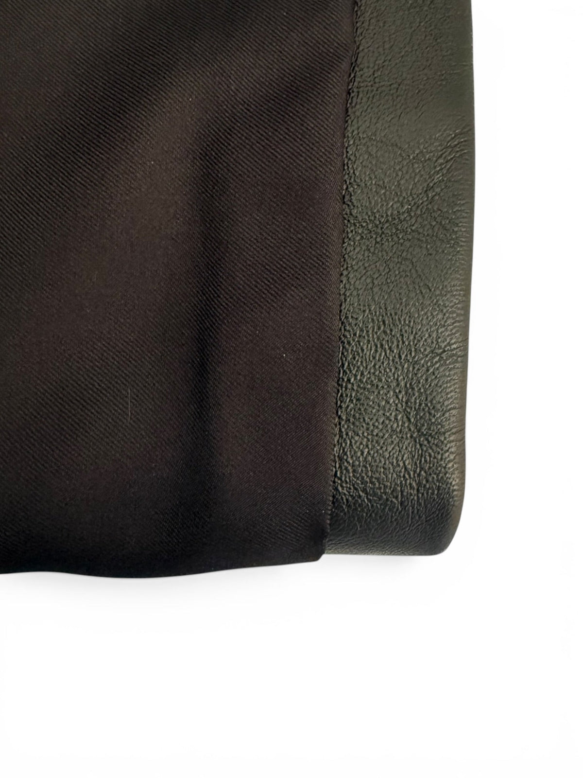 Saint Laurent Paris Black Leather Mini Skirt