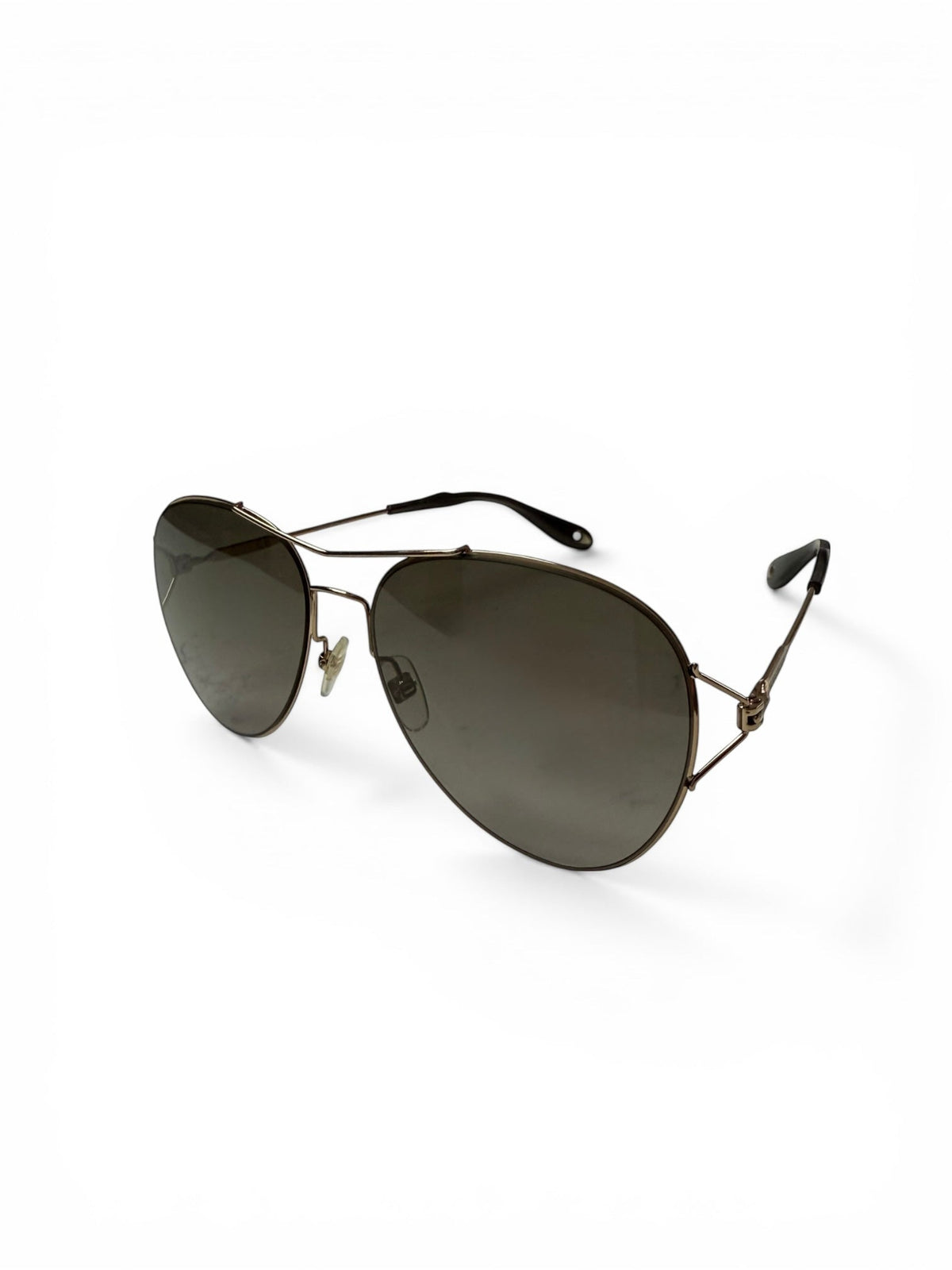 Givenchy Aviator Style Gold Tone Sunglasses