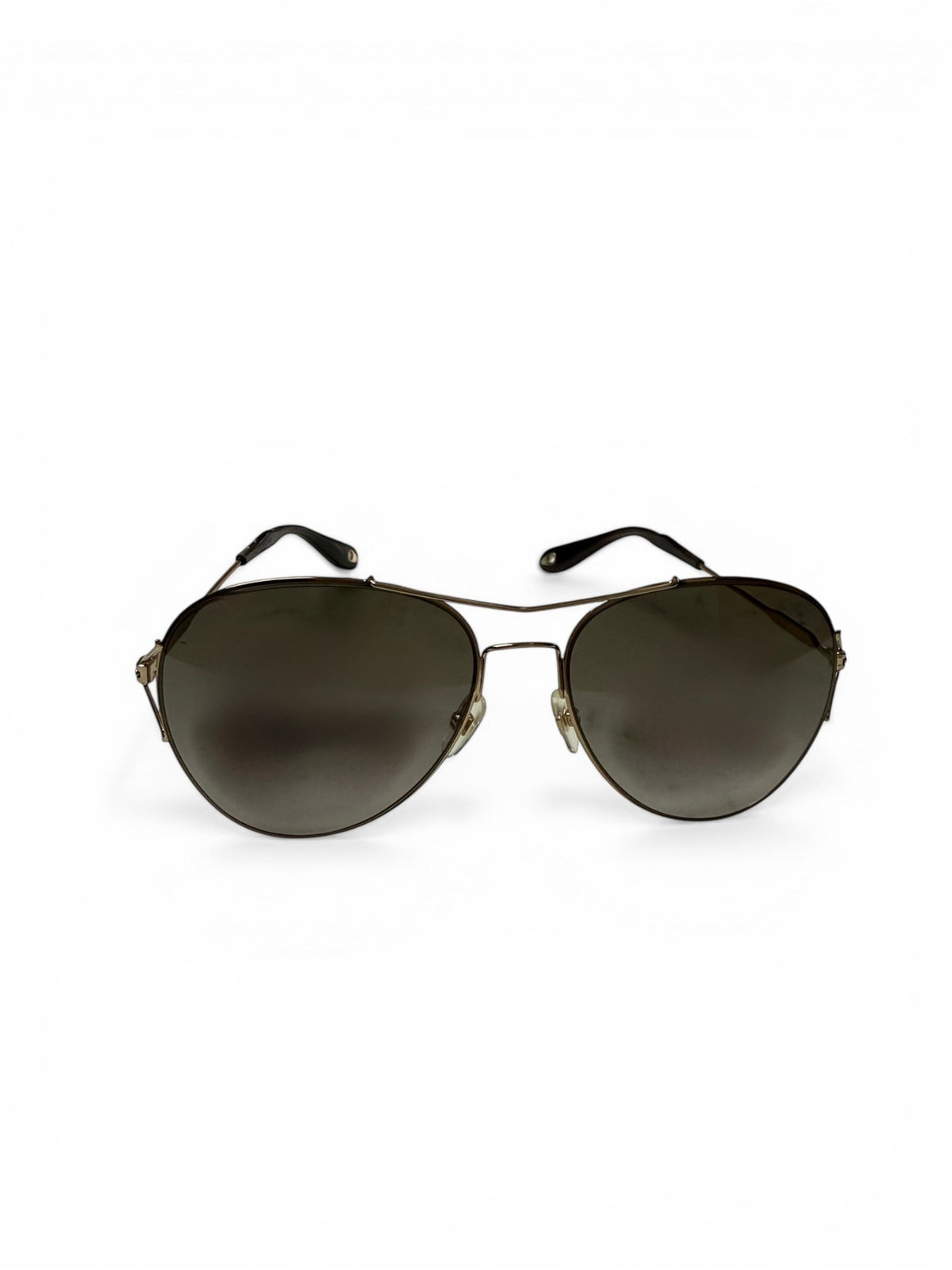 Givenchy Aviator Style Gold Tone Sunglasses