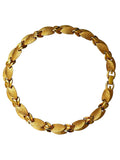 Givenchy Gold Plated Leaf Choker Necklace