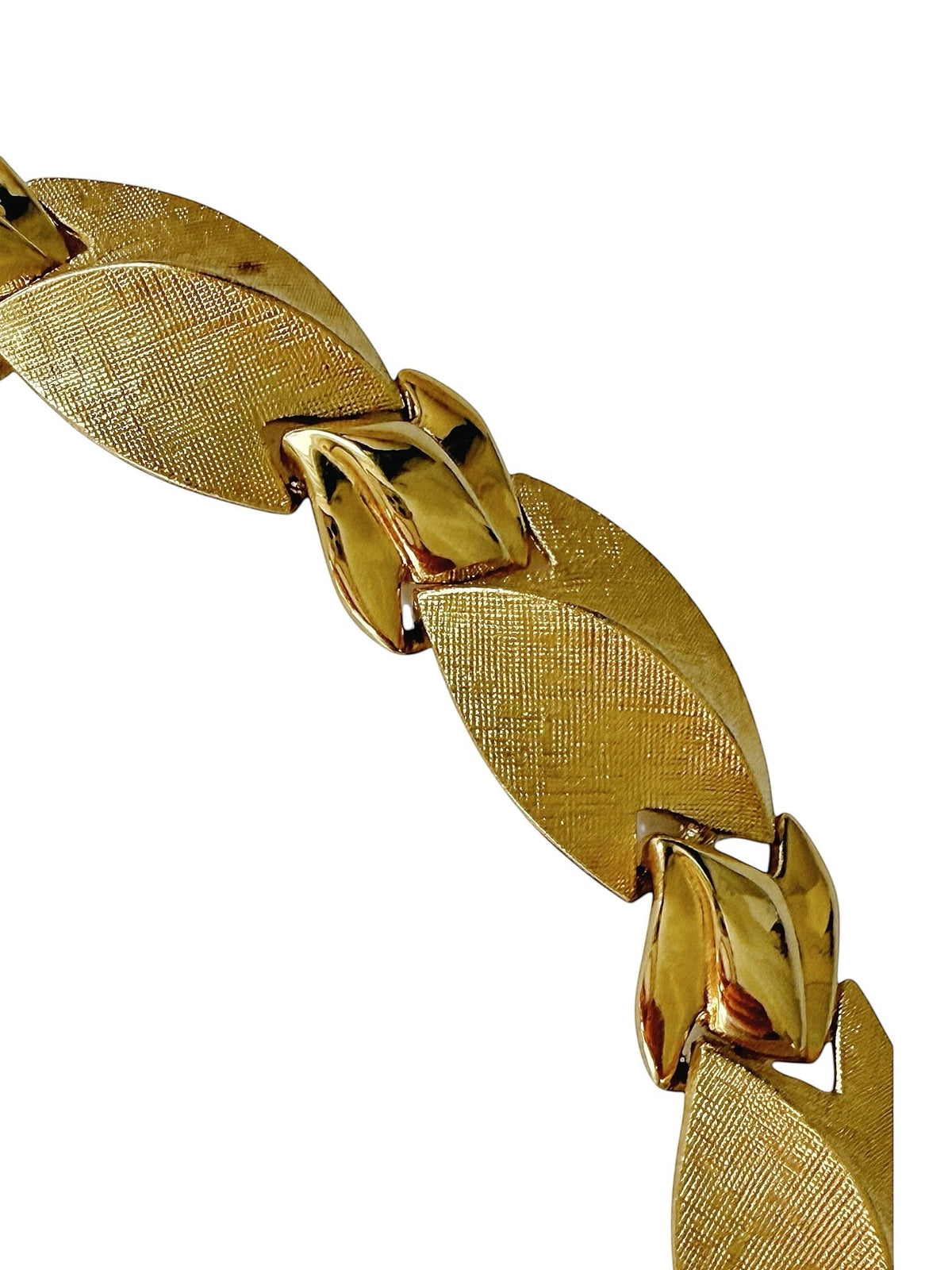 Givenchy Gold Plated Leaf Choker Necklace