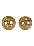 Chanel Byzantine Gold Plated Clip On Earrings