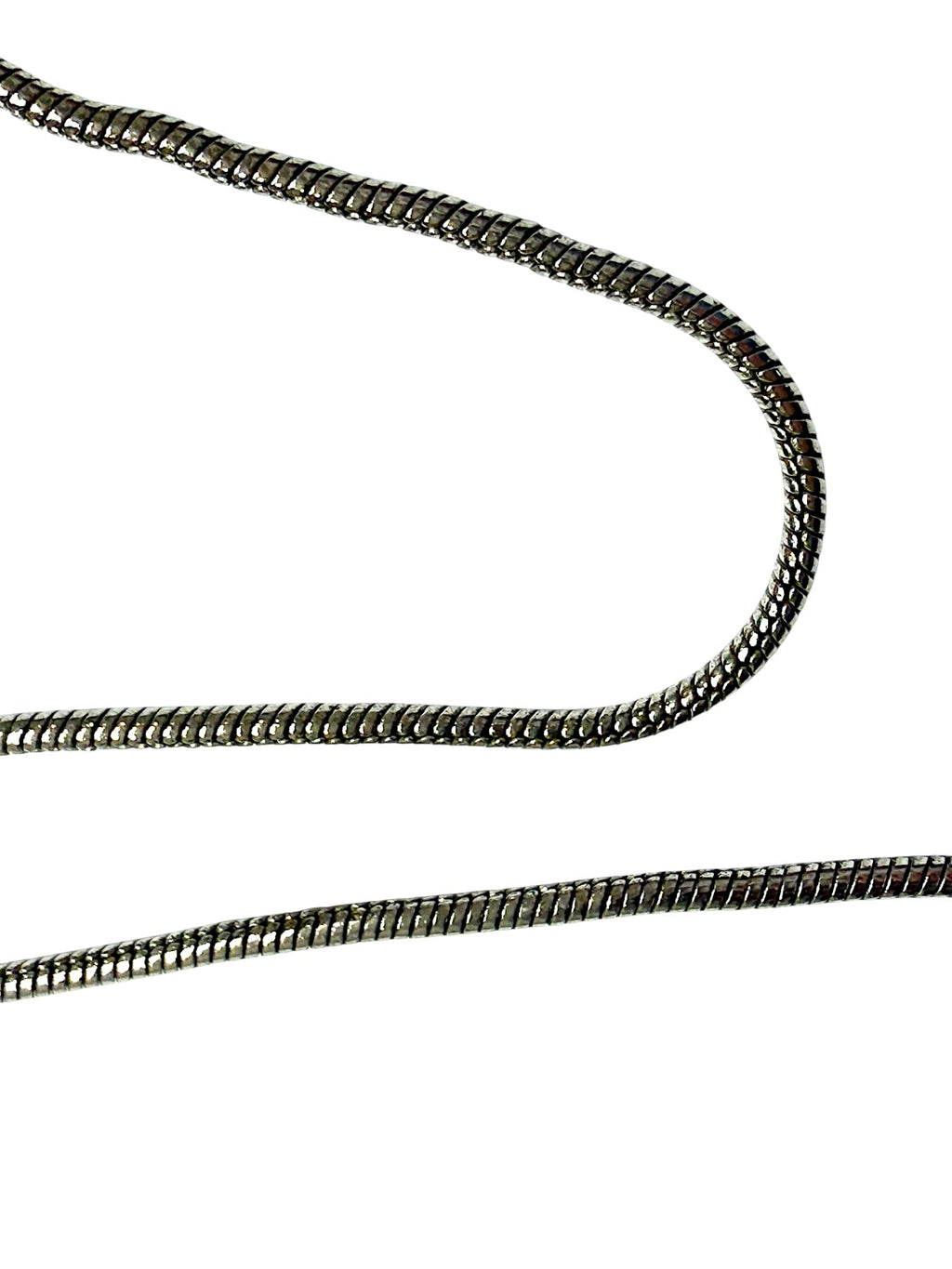 Dior Silver Tone Oval DIOR letters Pendant Necklace