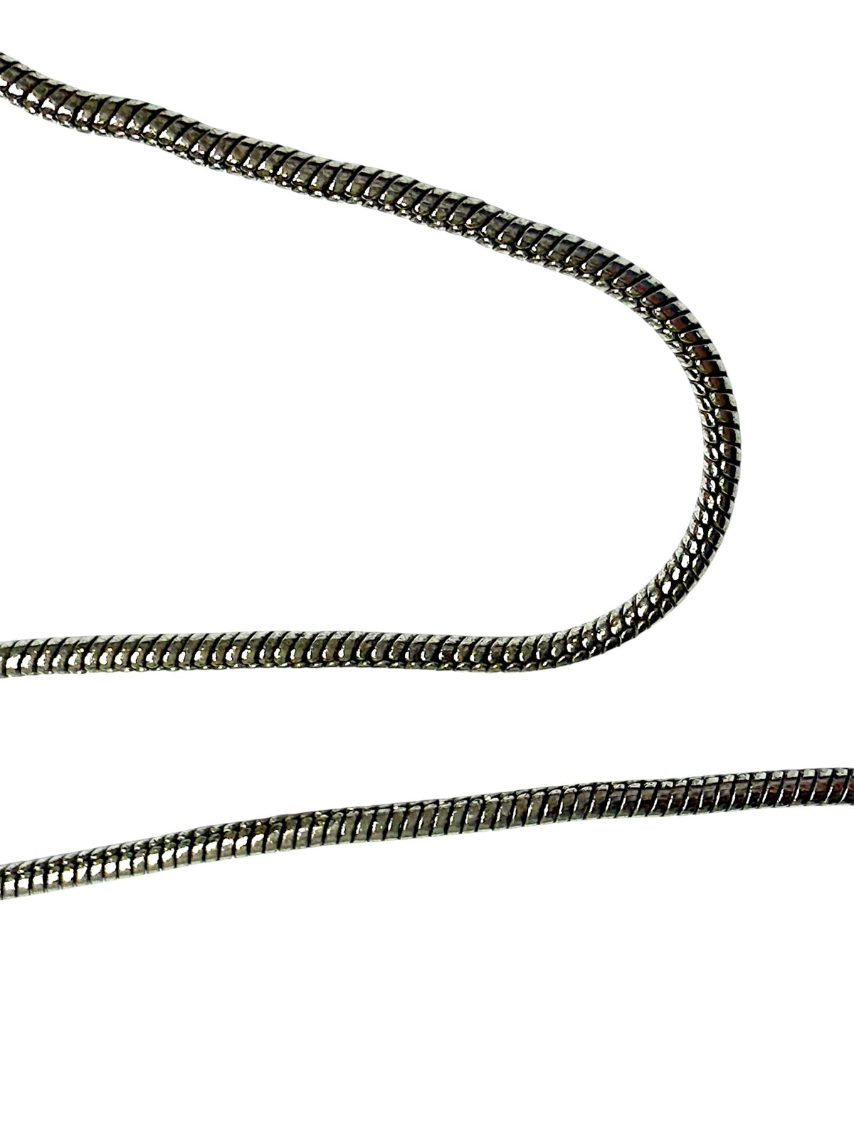 Dior Silver Tone Oval DIOR letters Pendant Necklace