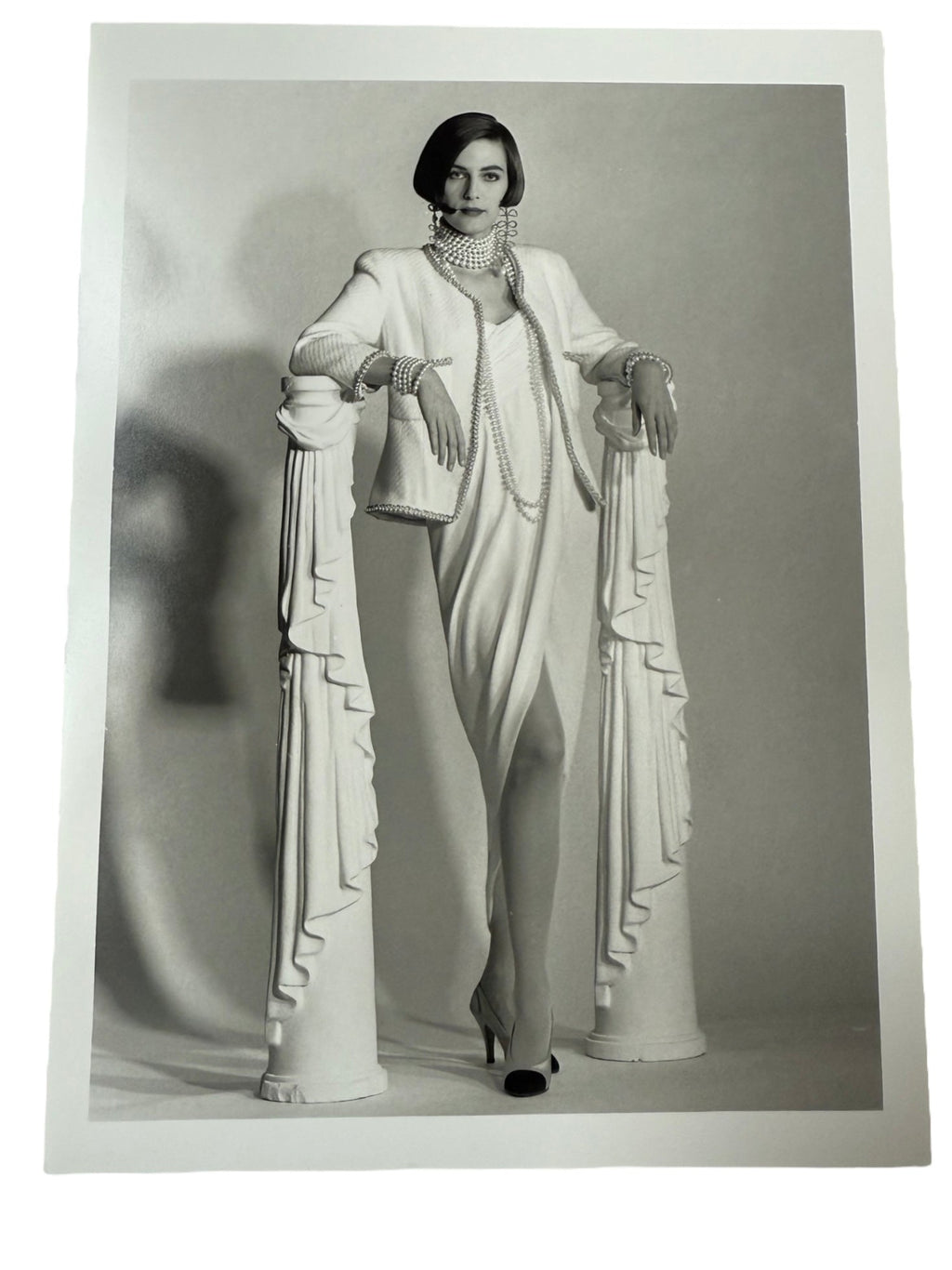 Chanel Set of Six Framed Original Black and White Marketing Prints from 1990