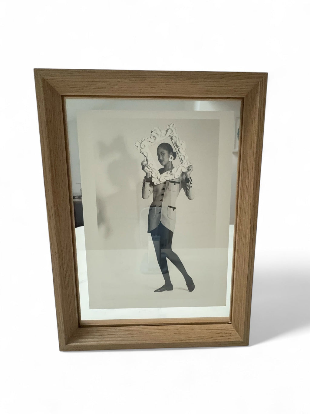 Chanel Set of Six Framed Original Black and White Marketing Prints from 1990